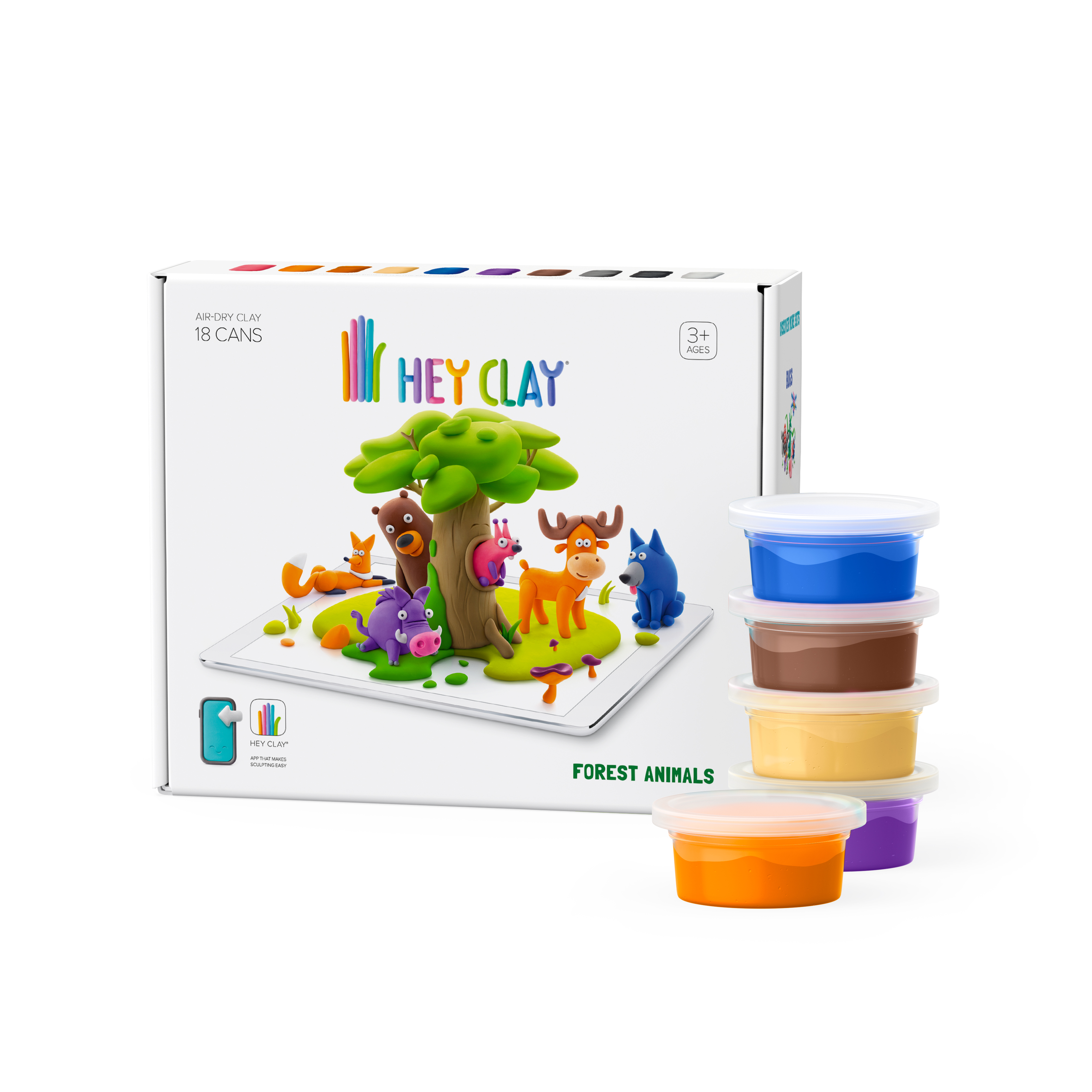 HEY CLAY Modelovací hmota – Lesní zvířata