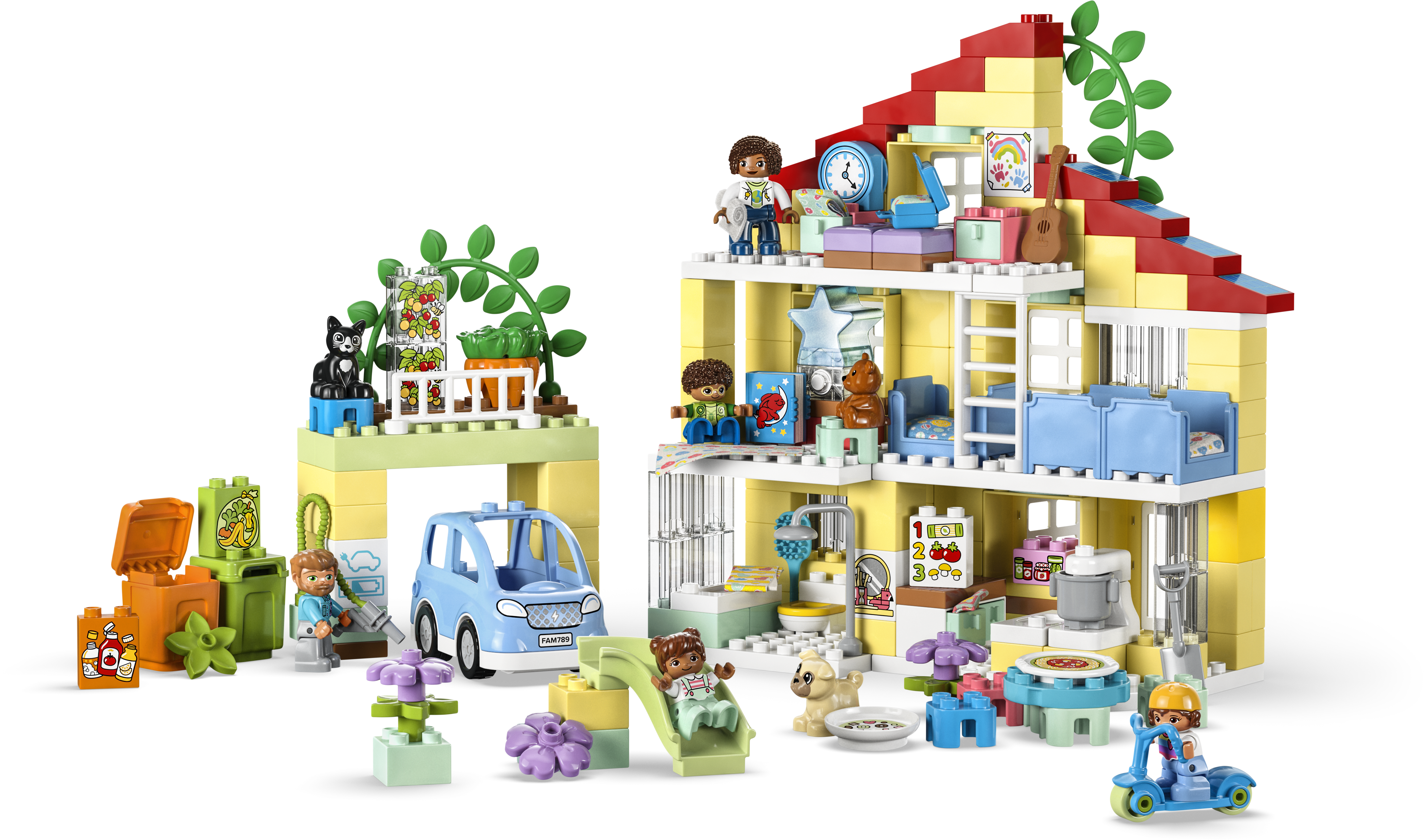 LEGO® DUPLO® Město Rodinný dům 3 v 1 (10994)