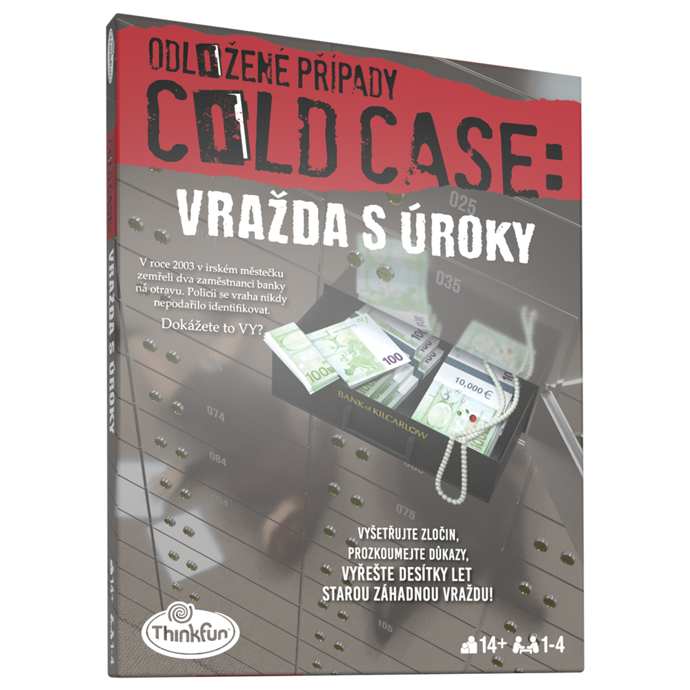 ThinkFun Odložené případy: Vražda s úroky